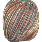 A colorful skein of Universal Bamboo Pop yarn
