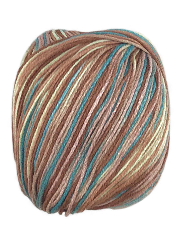 A colorful skein of Universal Bamboo Pop yarn