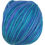 A colorful skein of Universal Bamboo Pop yarn