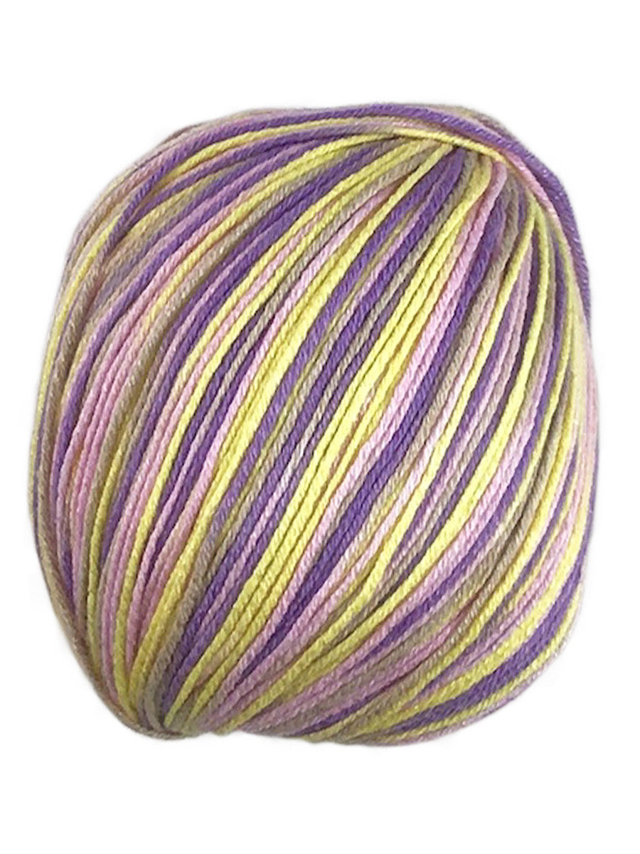 A colorful skein of Universal Bamboo Pop yarn