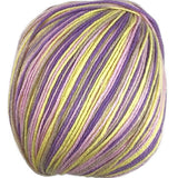 A colorful skein of Universal Bamboo Pop yarn