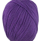 A purple skein of Universal Bamboo Pop yarn