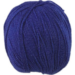 A blue skein of Universal Bamboo Pop yarn