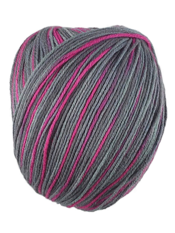 A colorful skein of Universal Bamboo Pop yarn
