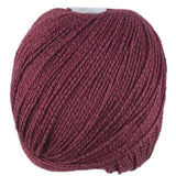 A red skein of Universal Bamboo Pop yarn