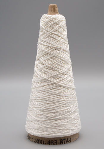 Lunatic Fringe Yarns 5/2 Tubular Spectrum Cones 1.5oz color white