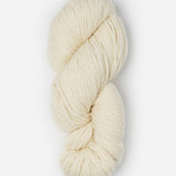 Skein of Blue Sky Fibers Woolstok yarn in the color off-white