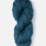 Skein of Blue Sky Fibers Woolstok yarn in the color blue