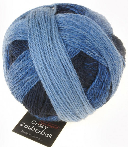 Schoppel Wolle Crazy Zauberball yarn color blue
