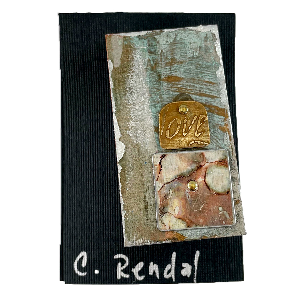A rectangle shawl pin