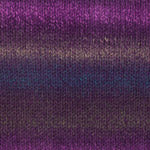 A purple mix of Plymouth Encore Colorspun yarn