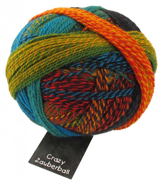 Schoppel Wolle Crazy Zauberball yarn color rainbow