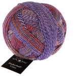 Schoppel Wolle Crazy Zauberball yarn color red and purple