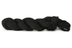 A photo of a black hank of CoBaSi sock yarn.