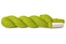 A photo of a lime green hank of CoBaSi sock yarn.