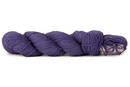 A photo of a purple hank of CoBaSi sock yarn.