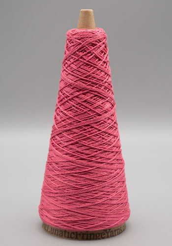 Lunatic Fringe Yarns 10/2 Mercerized Cotton Tubular Spectrum 1.5 oz cone color coral