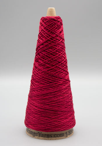 Lunatic Fringe Yarns 5/2 Tubular Spectrum Cones 1.5oz color cranberry