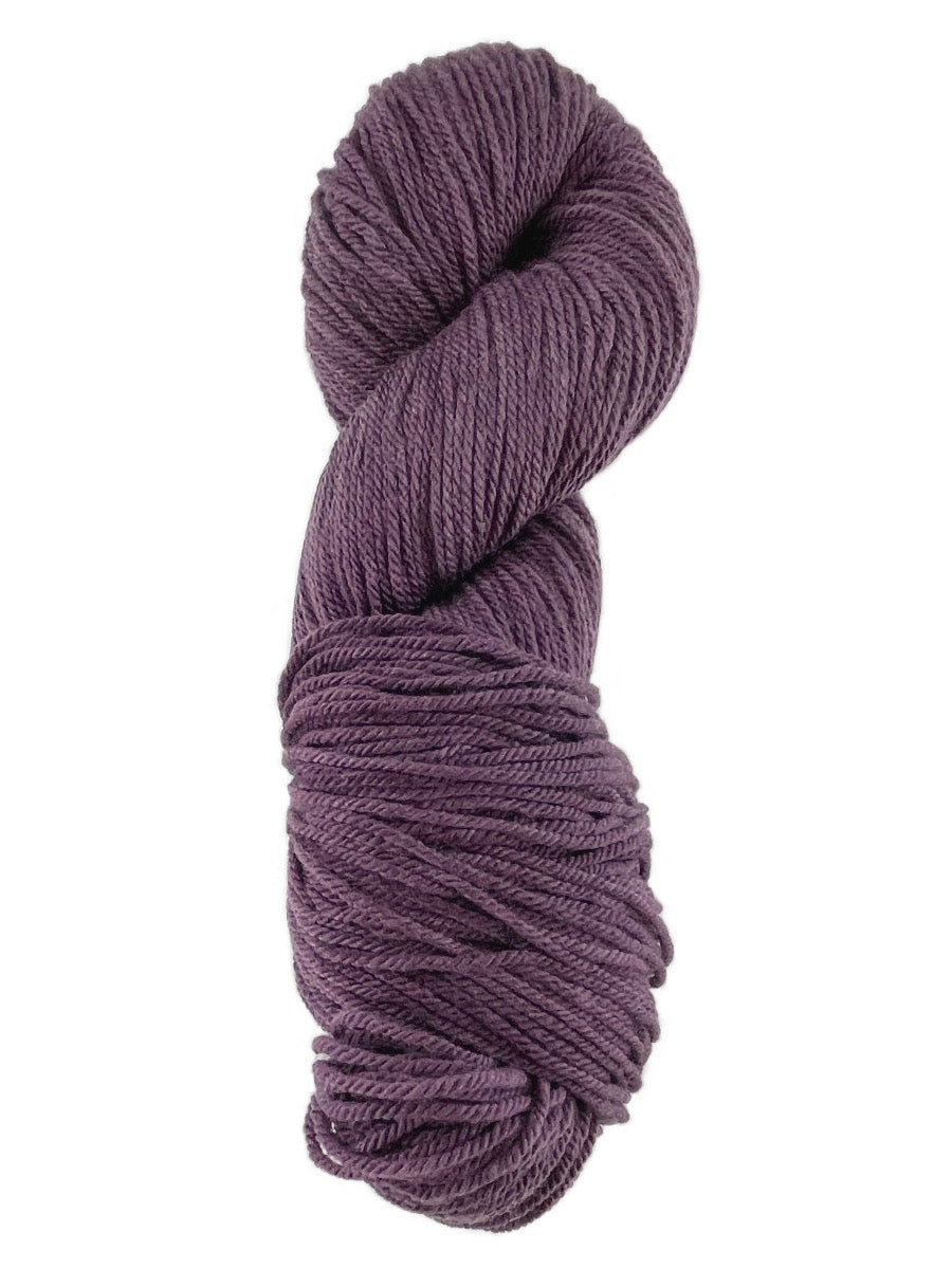 A purple hank of the Mountain Meadow Wool Alpine collection.