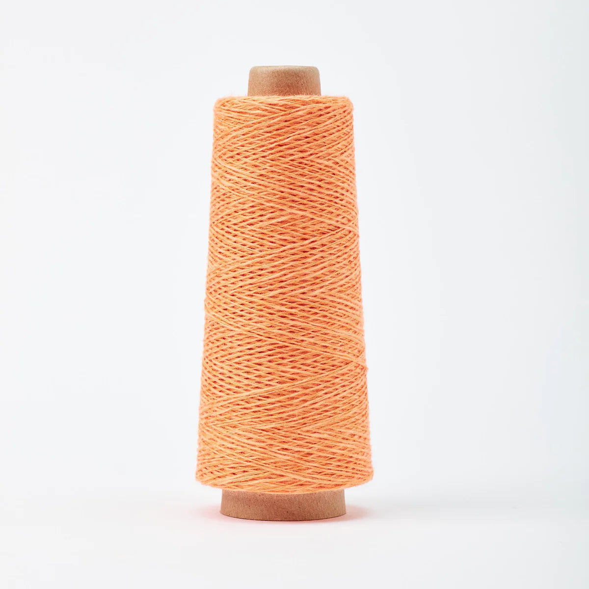 Gist Duet cotton linen yarn color Apricot (bright peachy orange)