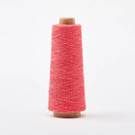 Gist Duet cotton linen yarn color Coral (bright pink-orange)