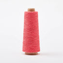 Gist Duet cotton linen yarn color Coral (bright pink-orange)