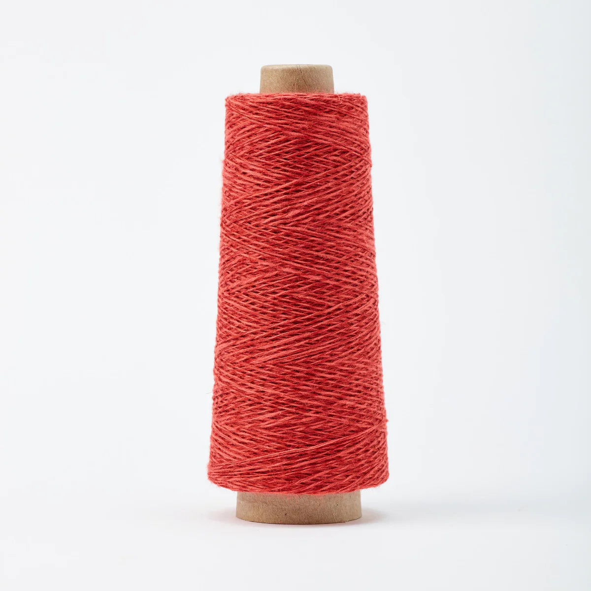Gist Duet cotton linen yarn color Currant (orange-red)