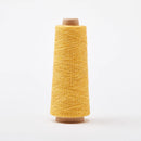 Gist Duet cotton linen yarn color Sun (bright yellow)