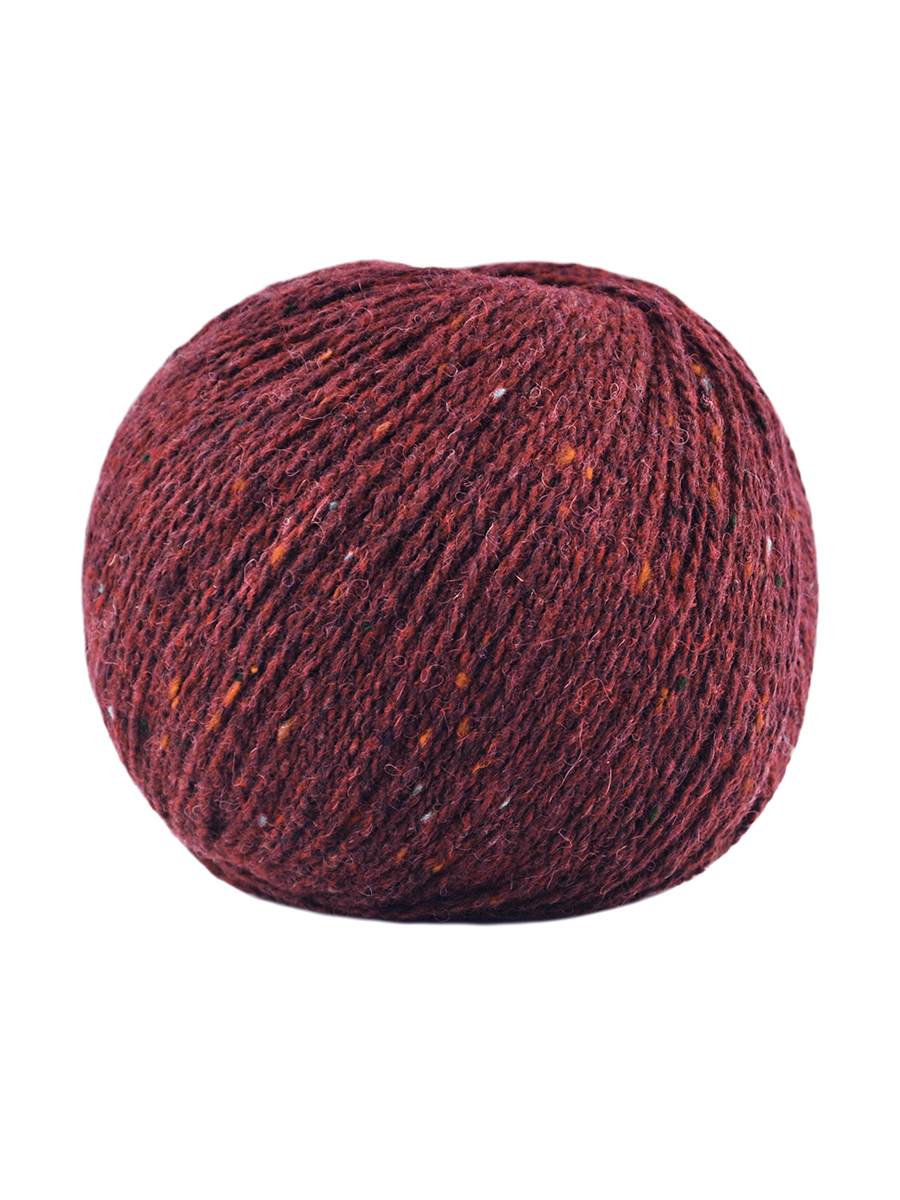 Jody Long Alba yarn color red tweed