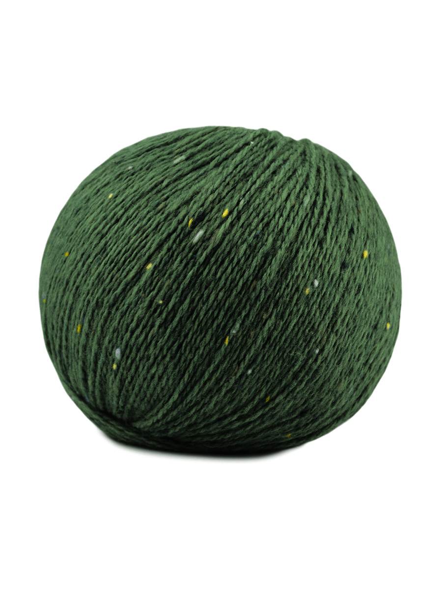 Jody Long Alba yarn color green tweed