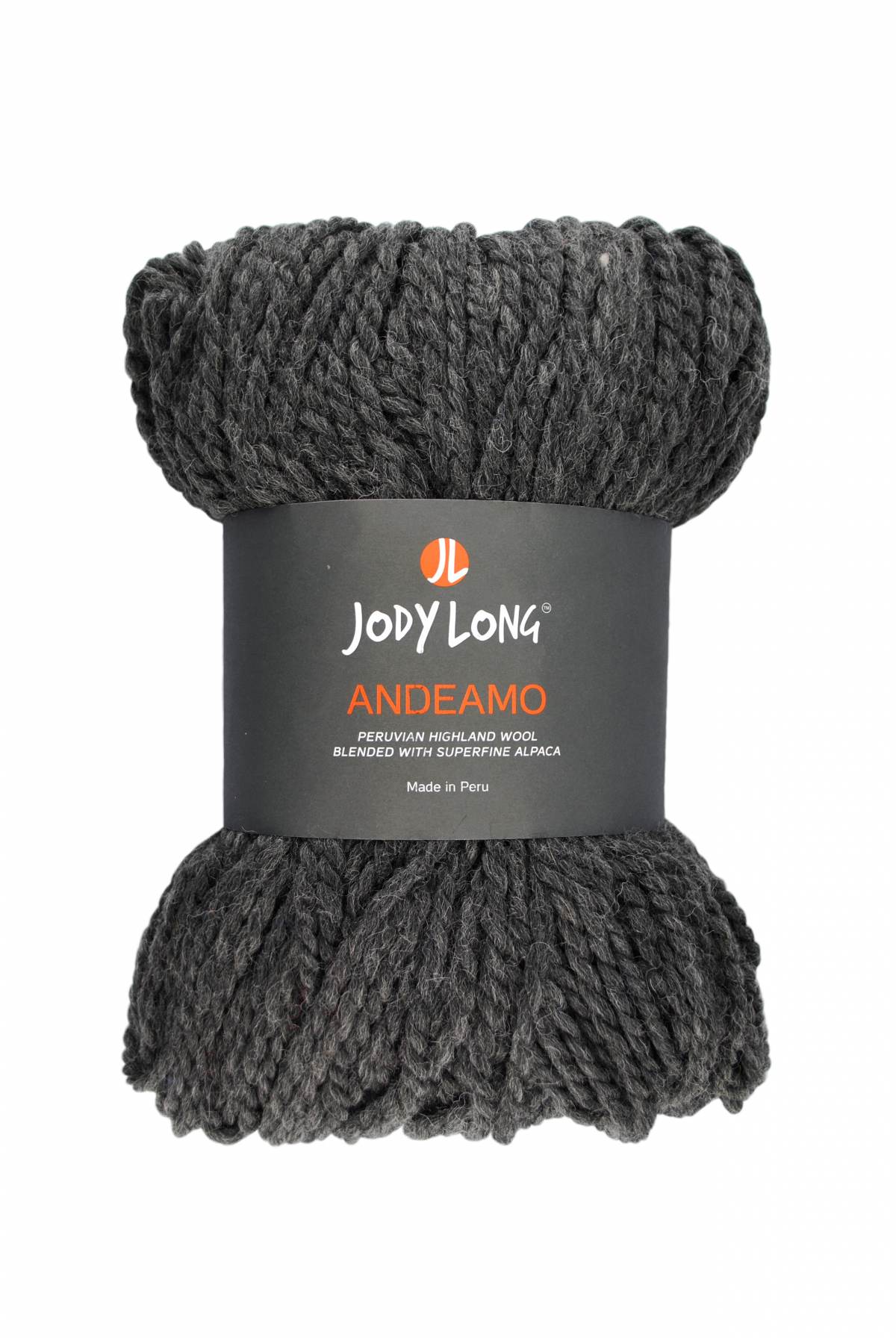  Skein of Jody Long Andeamo Yarn -  001 Storm