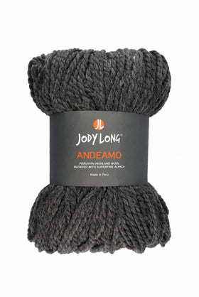  Skein of Jody Long Andeamo Yarn -  001 Storm