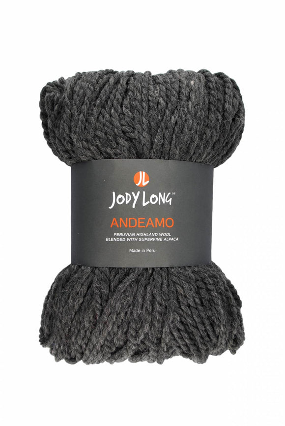  Skein of Jody Long Andeamo Yarn -  001 Storm