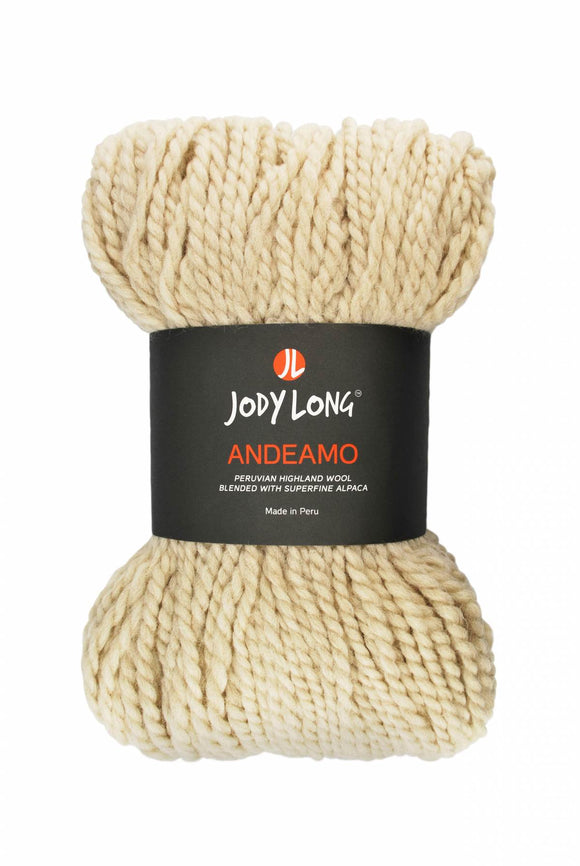 Skein of Jody Long Andeamo Yarn -  013 Snowy