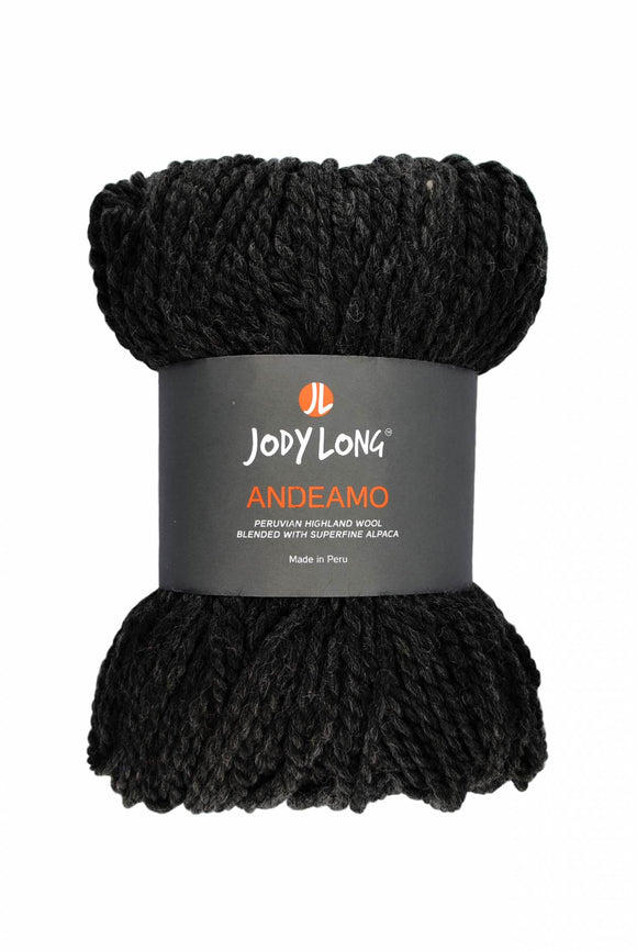  Skein of Jody Long Andeamo Yarn - 014 Jet