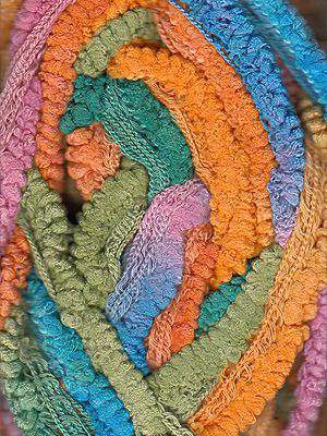 Euro Yarns Fluffy yarn color rainbow