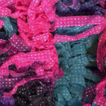 Euro Yarns Puff yarn color pink, purple, teal