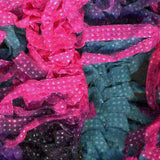 Euro Yarns Puff yarn color pink, purple, teal