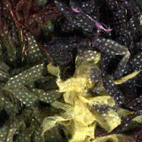 Euro Yarns Puff yarn color black, yellow, brown, green