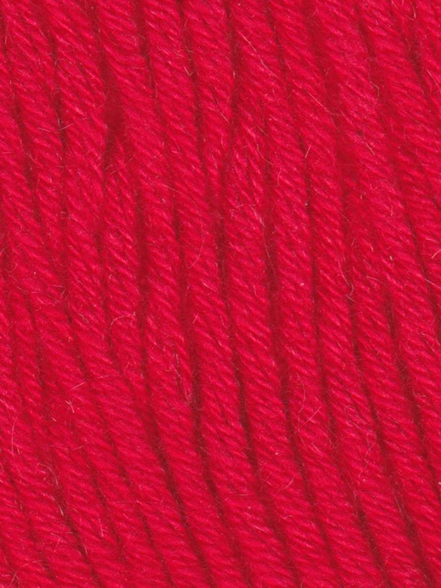 Close up photo of the Jody Long Summer Delight red colored yarn