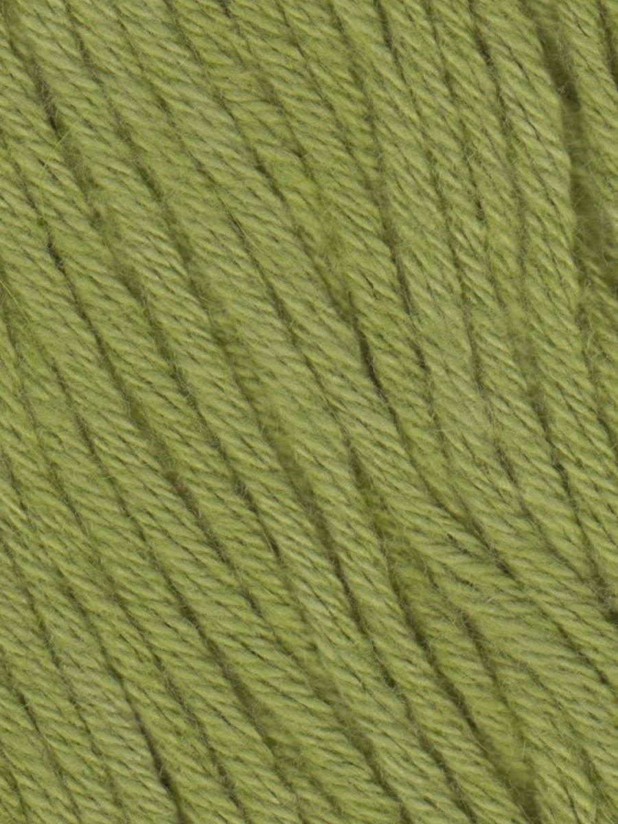 Close up photo of the Jody Long Summer Delight green colored yarn