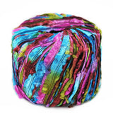Euro Yarns Xanadu yarn color rainbow and black