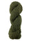 A green marled skein of Mountain Meadow Wool Cora yarn