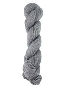 A light grey skein of Mountain Meadow Wool Green River yarn