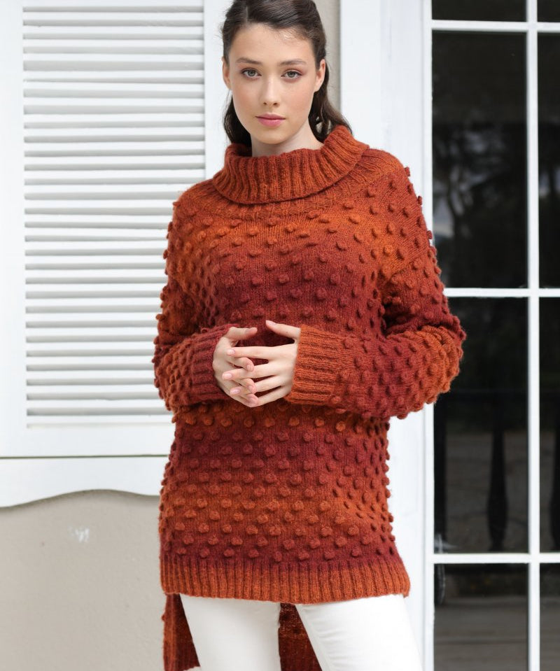Emma in Autumn Hues by Jody Long Airspun yarn knitting pattern
