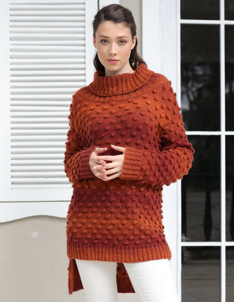 Emma in Autumn Hues by Jody Long Airspun yarn knitting pattern