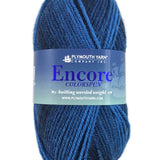 A blue mix of Plymouth Encore Colorspun yarn