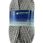 A neutral mix of Plymouth Encore Colorspun yarn