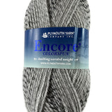 A neutral mix of Plymouth Encore Colorspun yarn