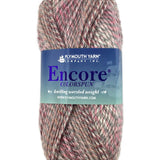 A pink mix of Plymouth Encore Colorspun yarn